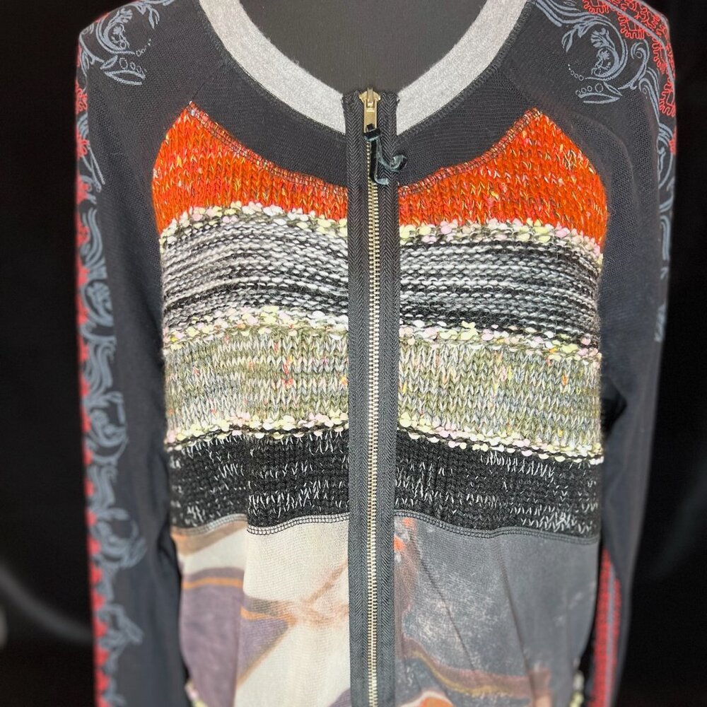 Multi-Print Long Sleeved Jacket